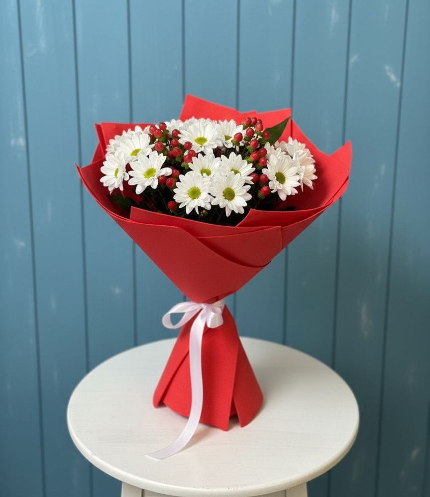 Букет цветов из: Хризантемы в Тенгинской