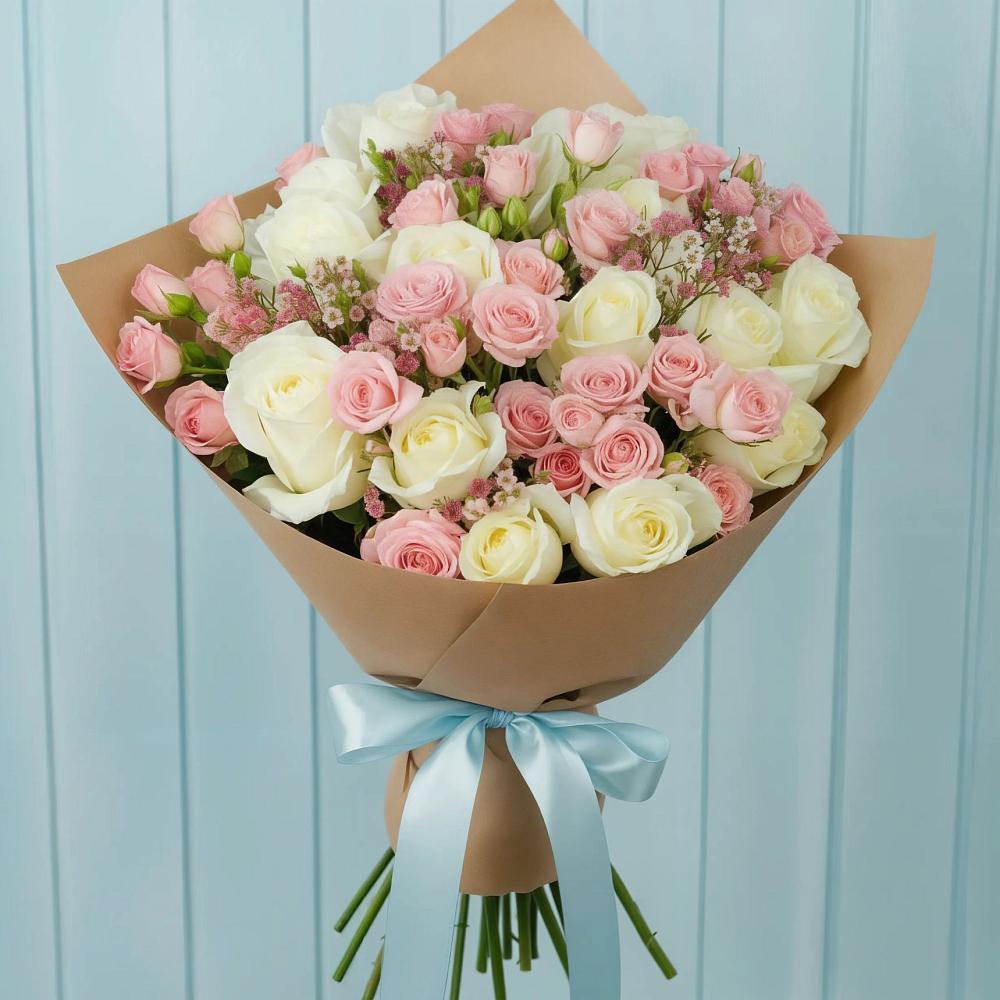 Букет цветов из: Розы в Тенгинской