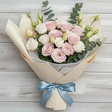 Букет цветов из:  Лизиантусы в Тенгинской