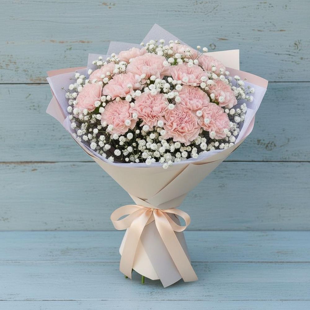 Букет цветов из: Гвоздики в Тенгинской