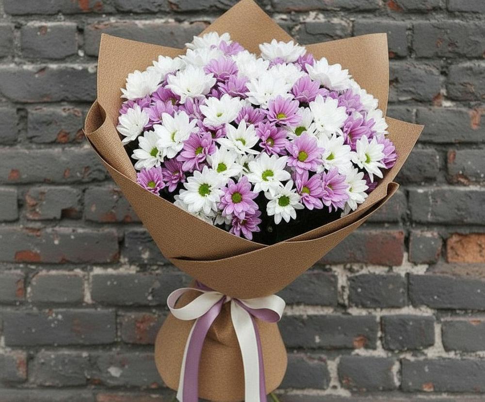 Букет цветов из: Хризантемы в Тенгинской