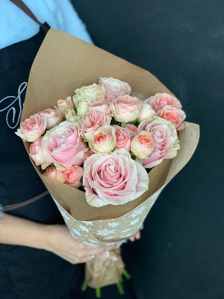 Букет цветов из: Хризантемы и Розы в Тенгинской