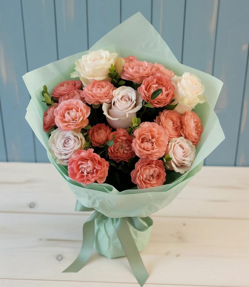 Букет цветов из: Розы в Тенгинской