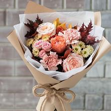 Букет цветов из:  Гвоздики, Хризантемы и Розы #REPLACE_PRED# Тенгинской