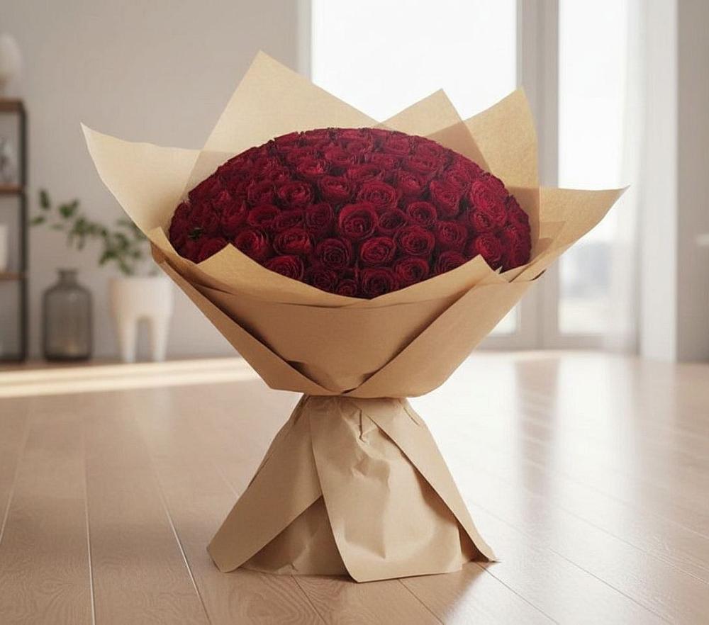 Букет 101 Красная роза в Тенгинской