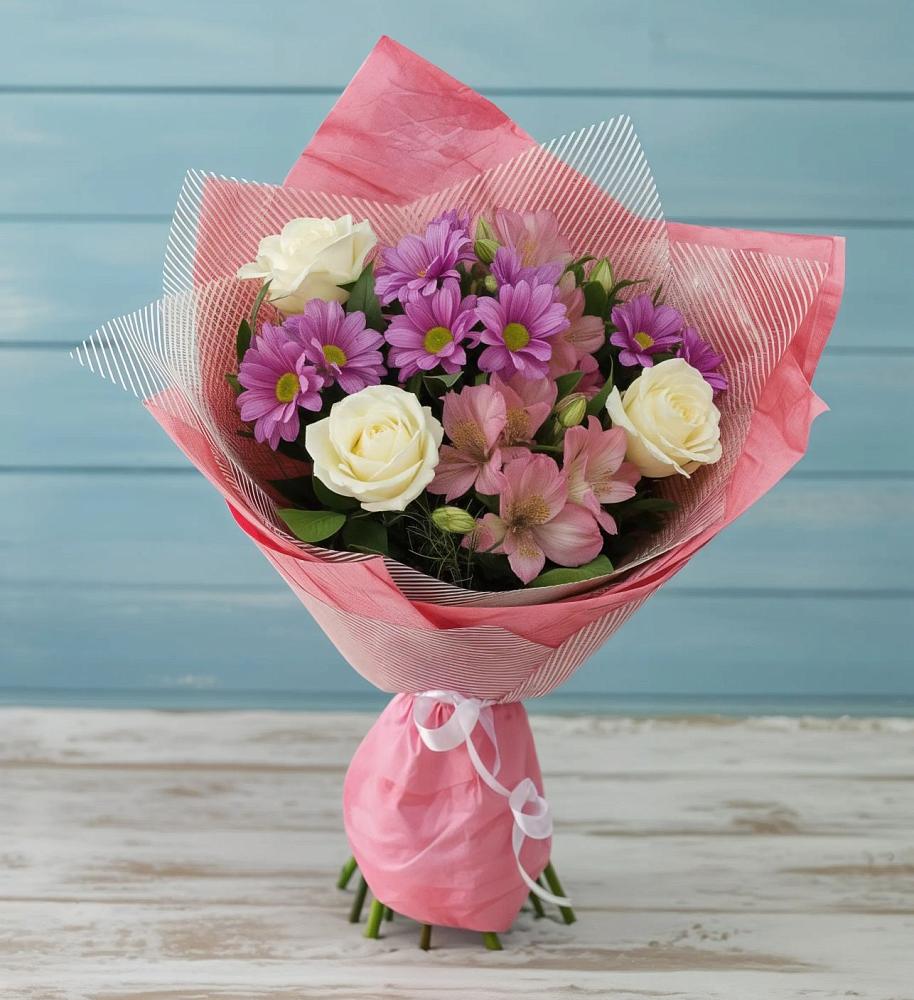 Букет цветов из: Герберы в Тенгинской