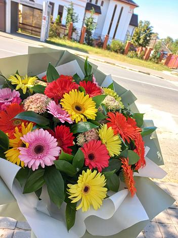 Букет цветов из: Герберы в Тенгинской