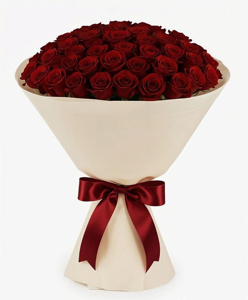 Букет 101 Бордовая роза Блэк Бакарра в Тенгинской