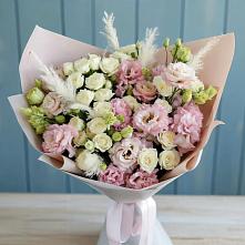 Букет цветов из:  Альстромерии и Розы в Тенгинской